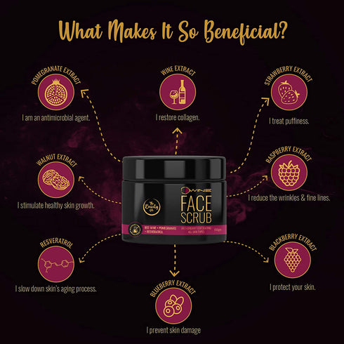 the beauty co D'Wine Face Scrub | Made In India